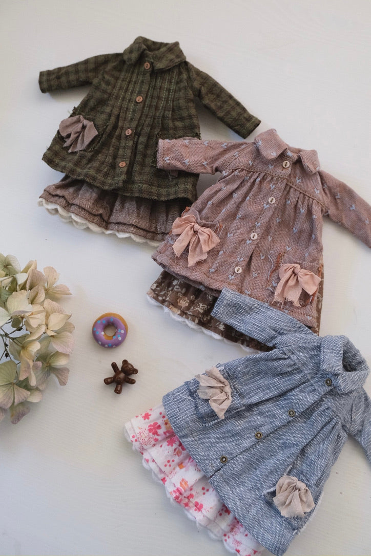 Pin-tucked coat and Cami dress