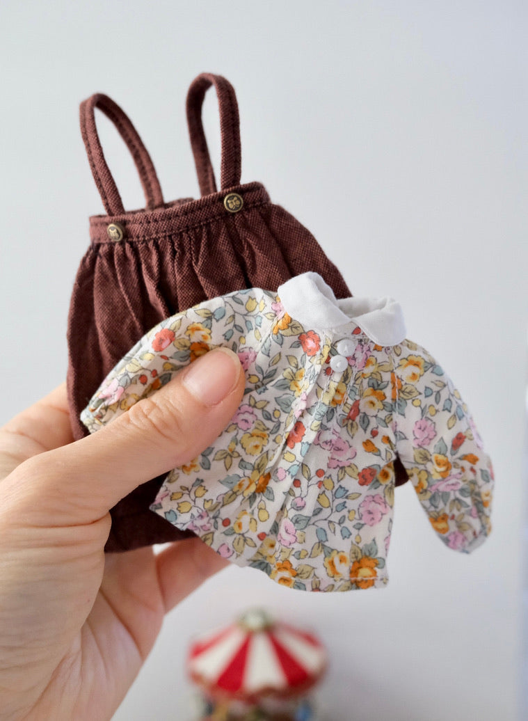 Floral blouse and jump skirt