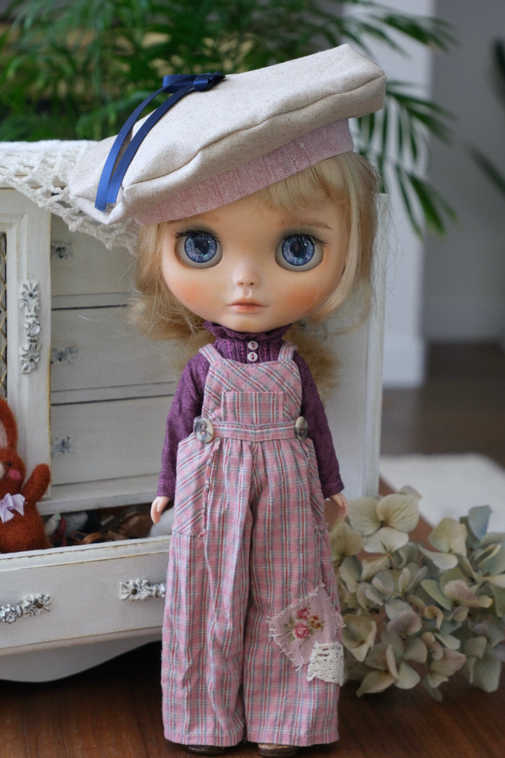 Jumpsuit Set - Plaid Pink