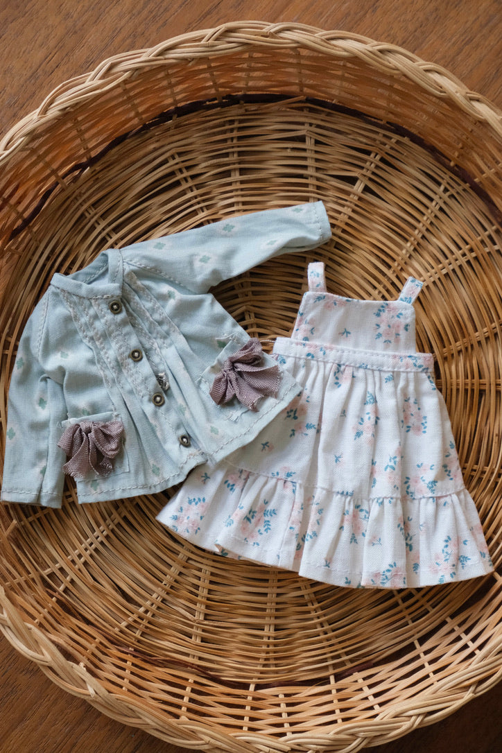 Pin-Tucked Jacket and Sundress