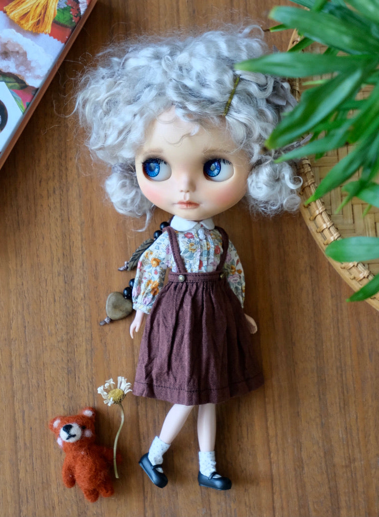 Floral blouse and jump skirt