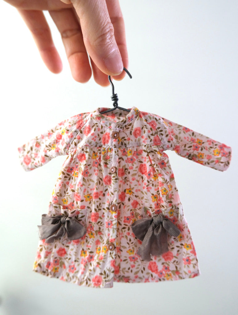 Babydoll coat _ Coral floral