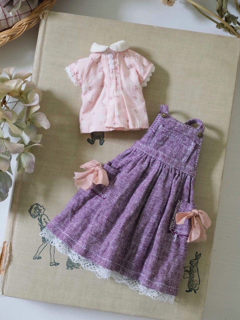 Pinafore dress and Blouse