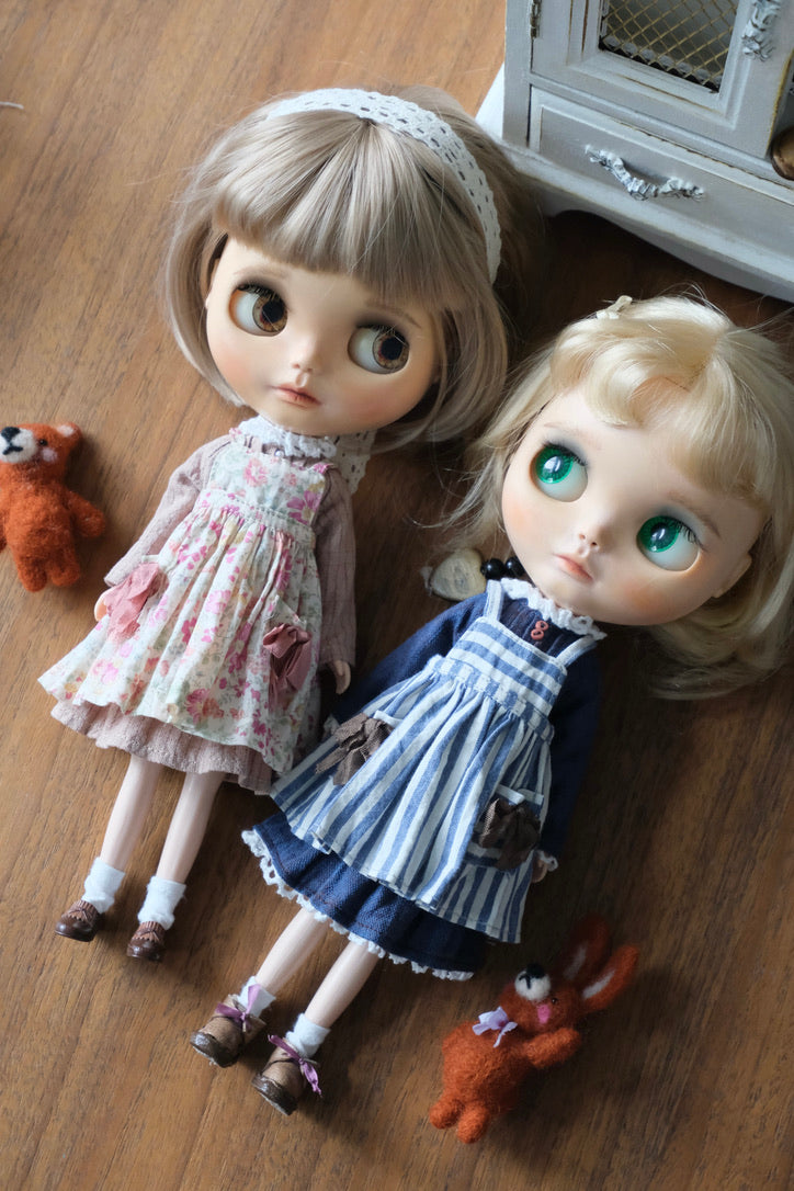 Dress and Apron - Blue