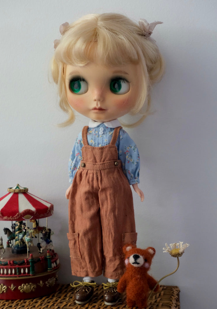 Floral blouse and jump suit