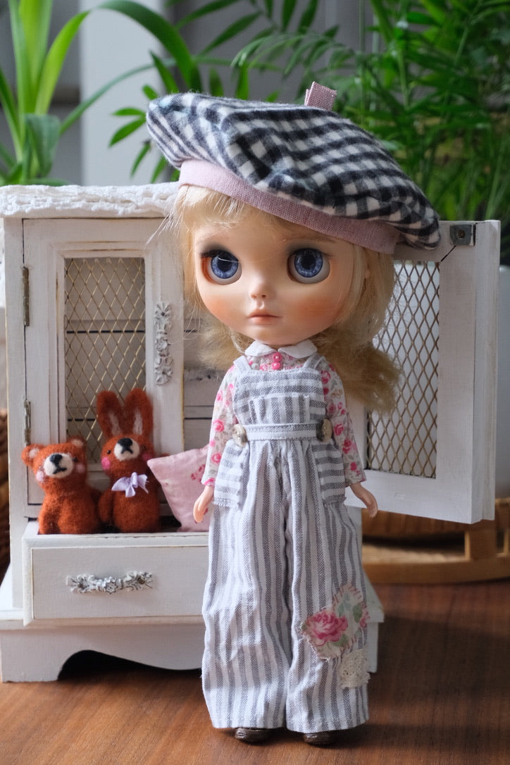 Jumpsuit Set - Gray Stripe