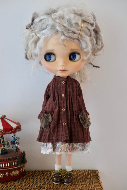 Pin-tucked coat and Cami dress