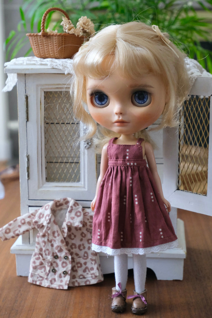 Double-Breasted Jacket and Cami Dress