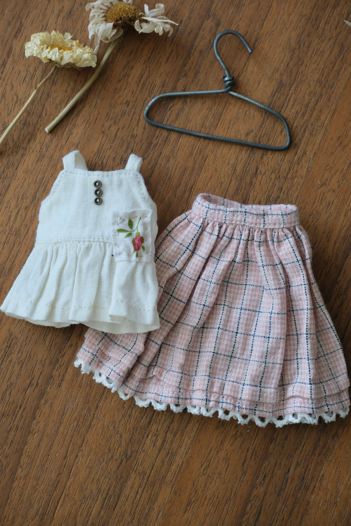 Cami Top and Skirt -Pink