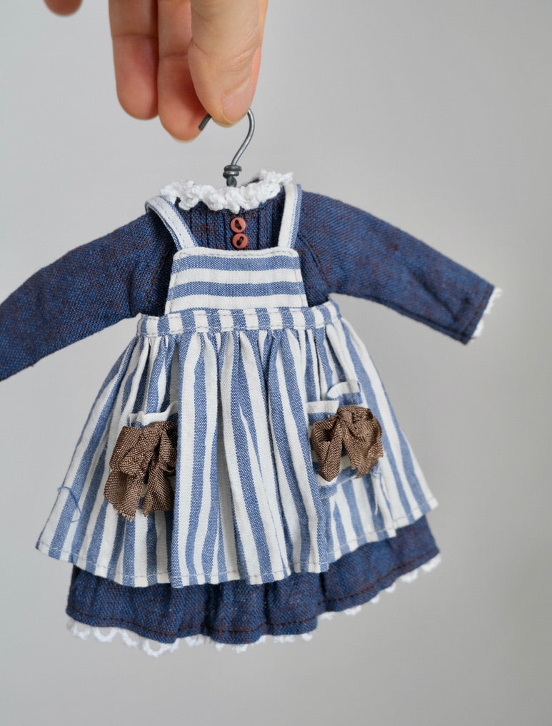 Dress and Apron - Blue