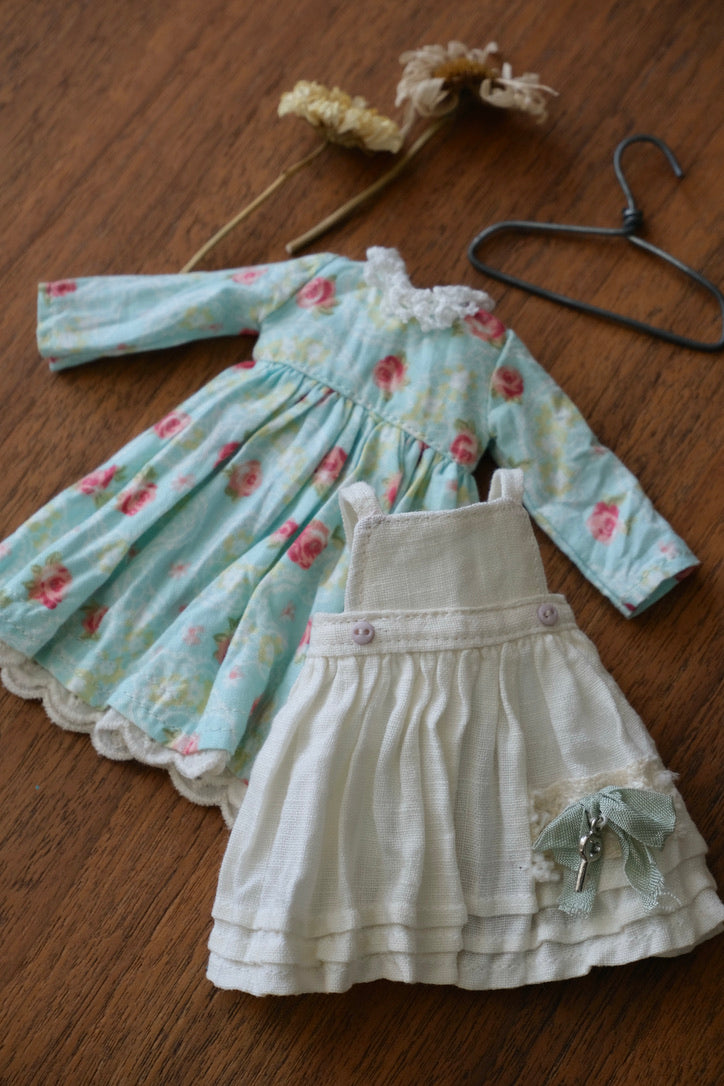 Dress and Apron - Blue