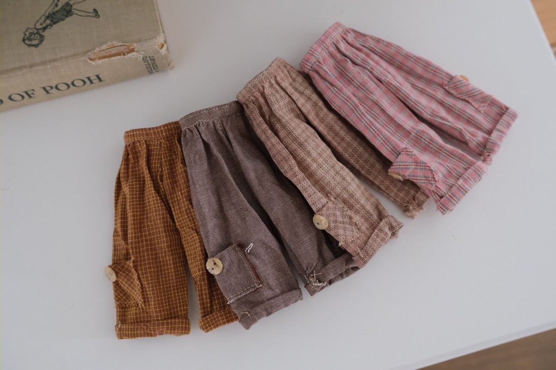 Cuffed Wide Pants_Brown