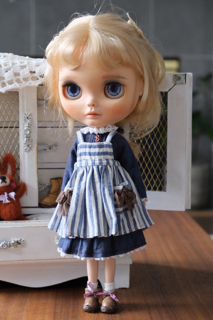 Dress and Apron - Blue