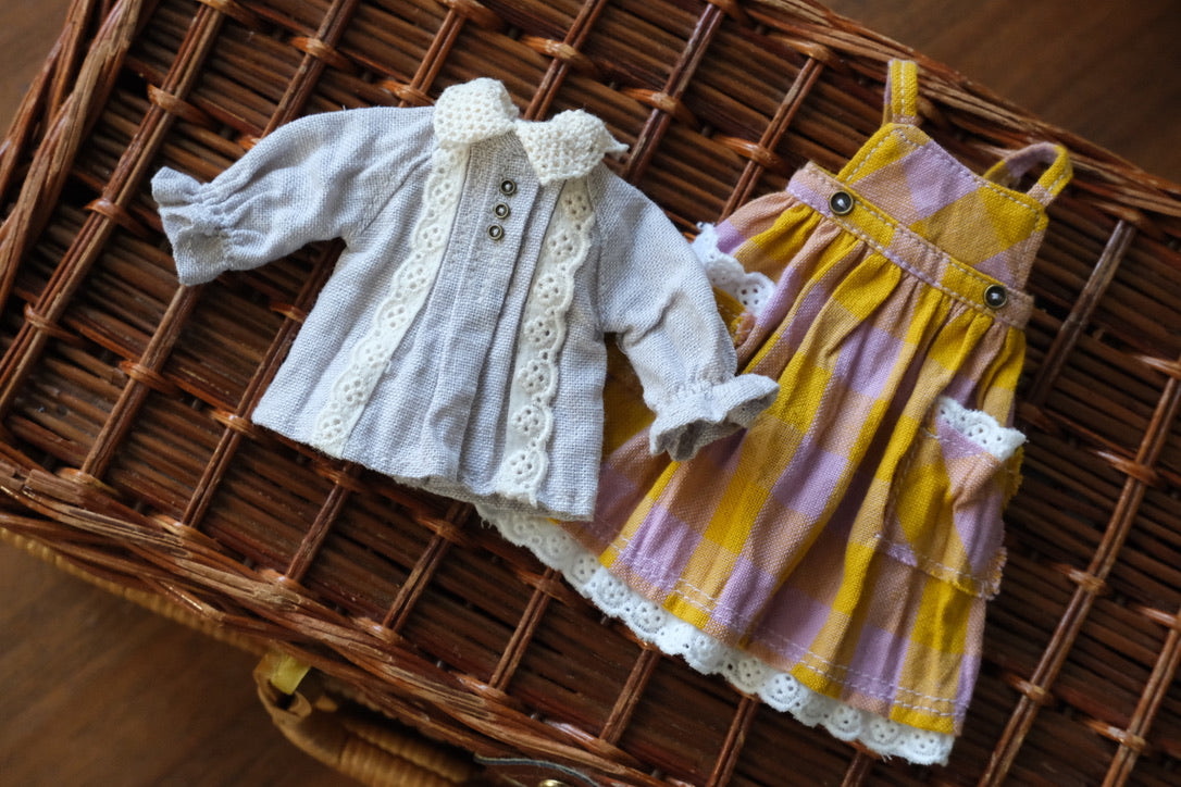 Blouse and Pinafore Dress