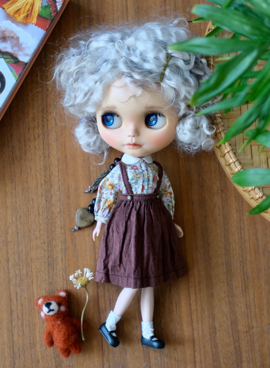 Floral blouse and jump skirt