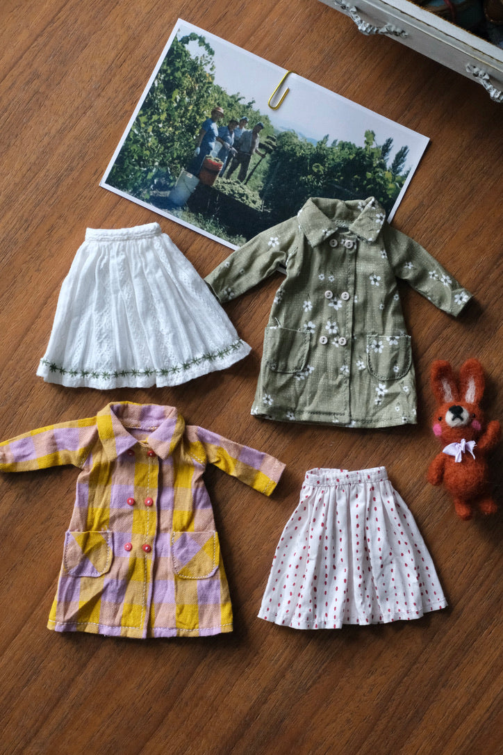 Double Breasted Coat and Skirt