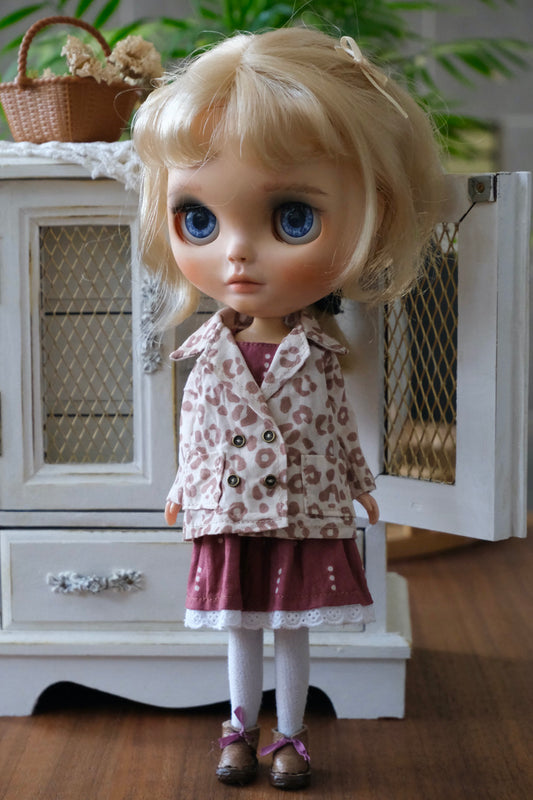 Double-Breasted Jacket and Cami Dress