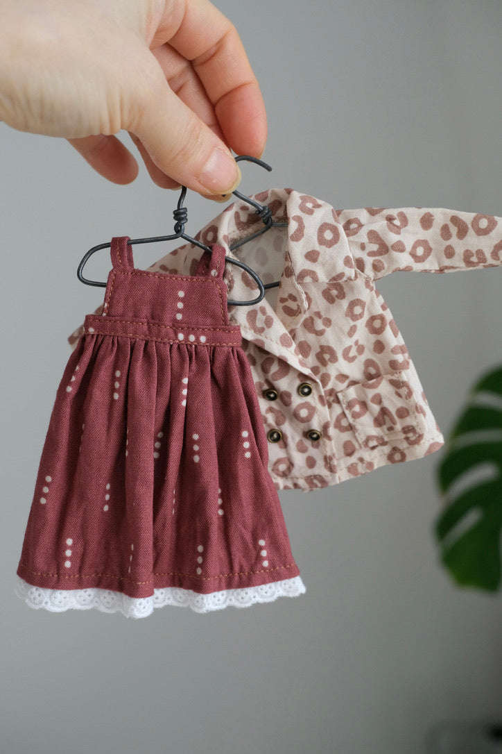 Double-Breasted Jacket and Cami Dress