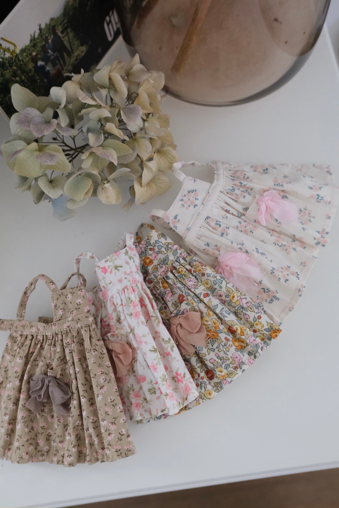 Floral pinafore apron