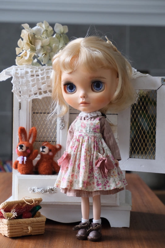 Dress and Apron - Pink