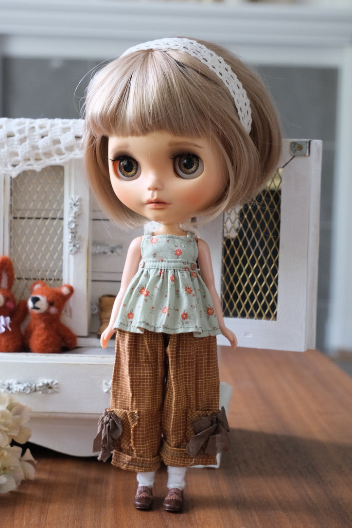 Cami Top and Pants - Green floral