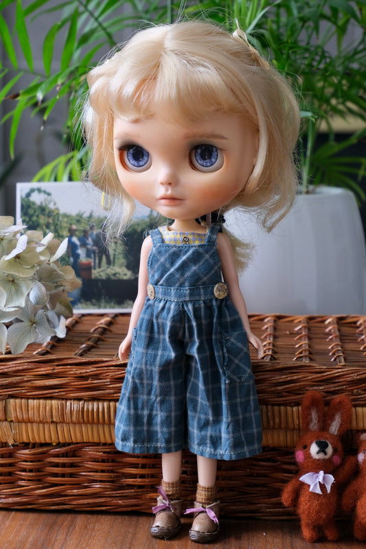 Midi Overalls set - Green Checker