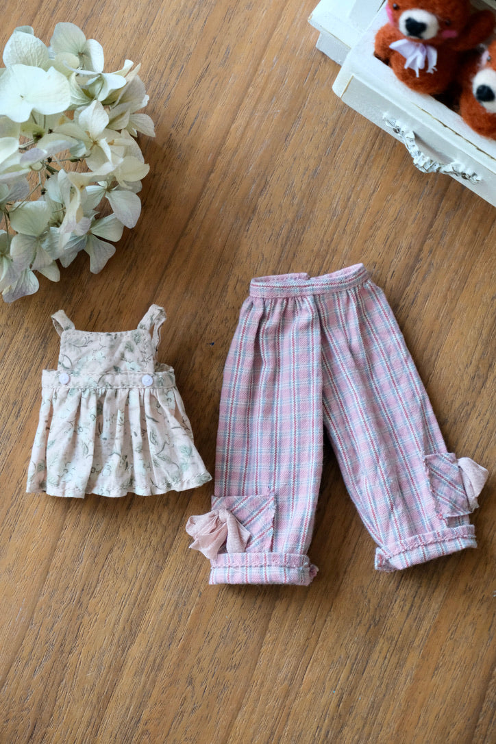 Cami Top and Pants - Light pink floral