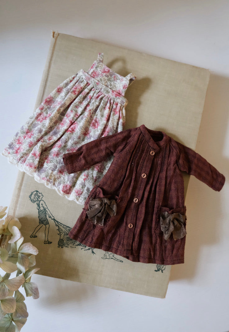 Pin-tucked coat and Cami dress