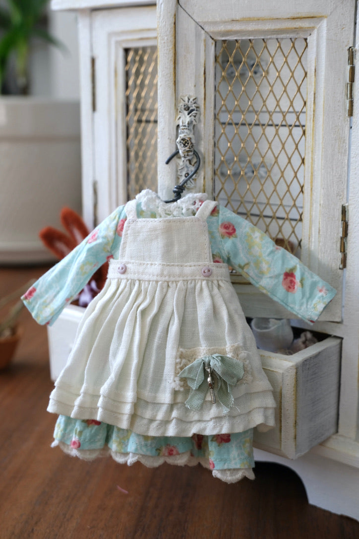 Dress and Apron - Blue