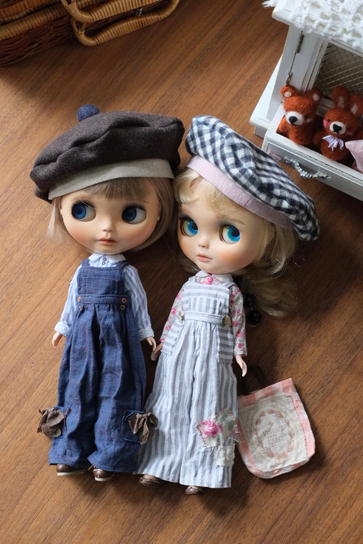 Jumpsuit Set - Gray Stripe