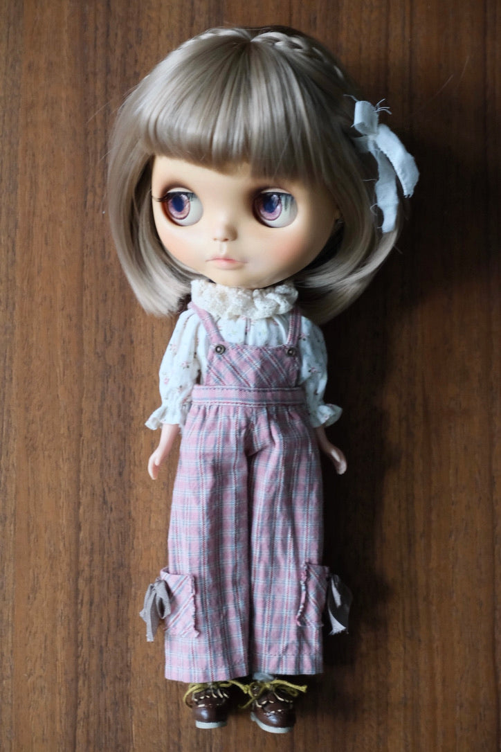 Floral blouse and Overalls