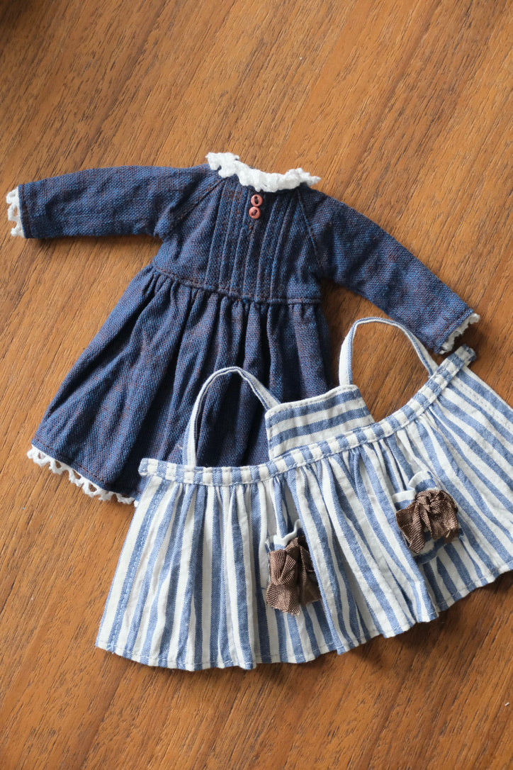 Dress and Apron - Blue