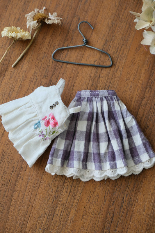 Cami Top and Skirt - Purple