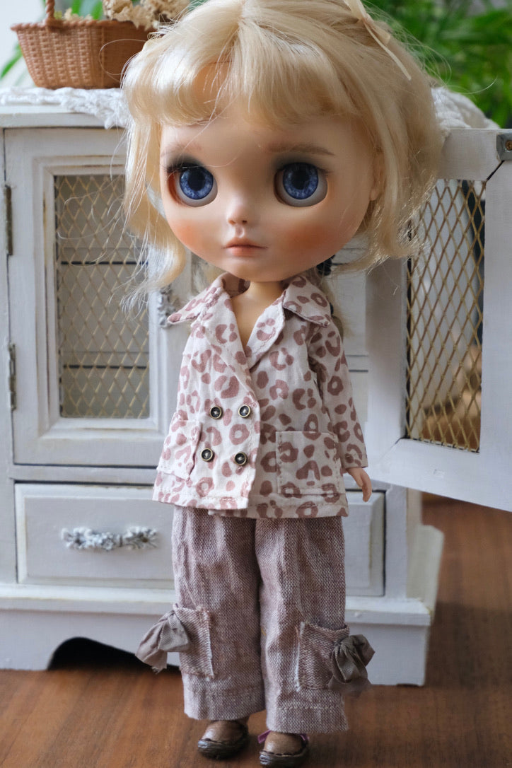 Double-Breasted Jacket and Cami Dress