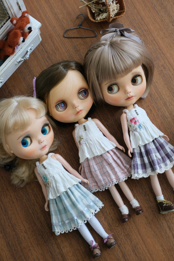 Cami Top and Skirt -Pink