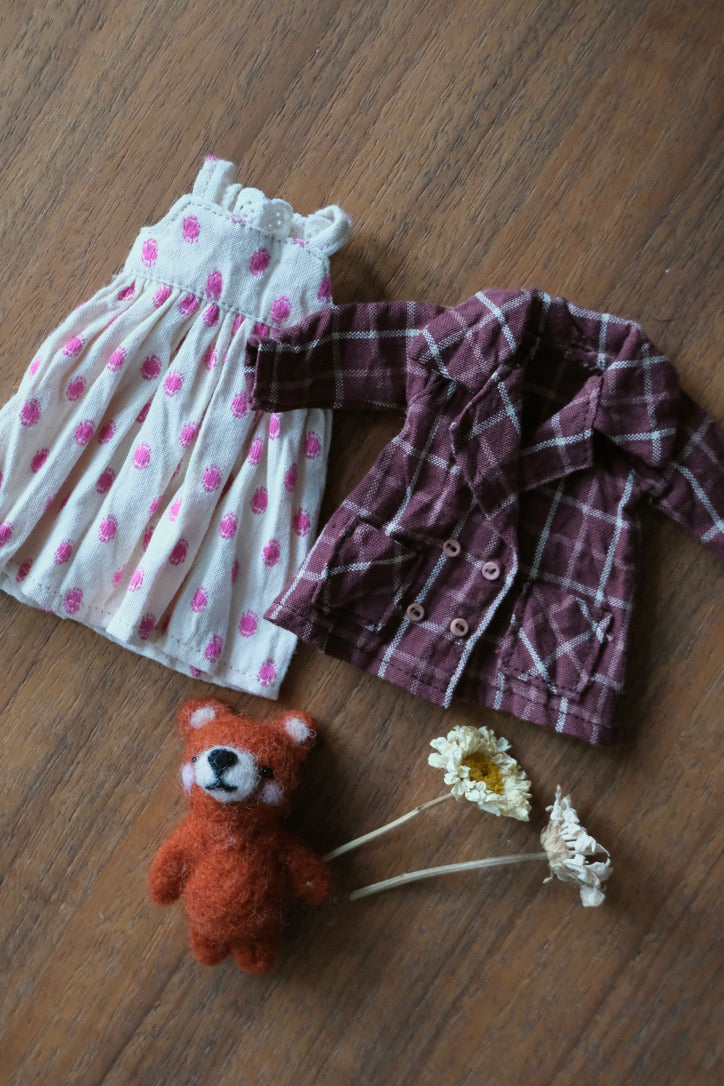 Double-Breasted Jacket and Cami Dress