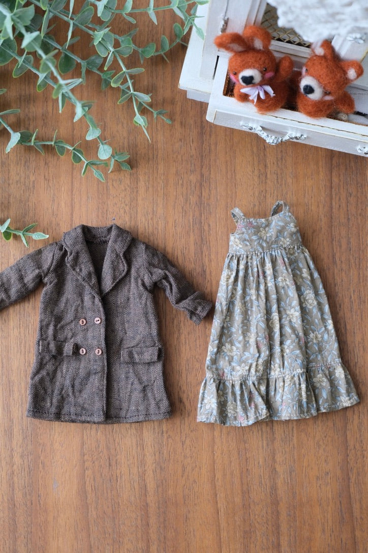 Double Breasted Coat and Dress