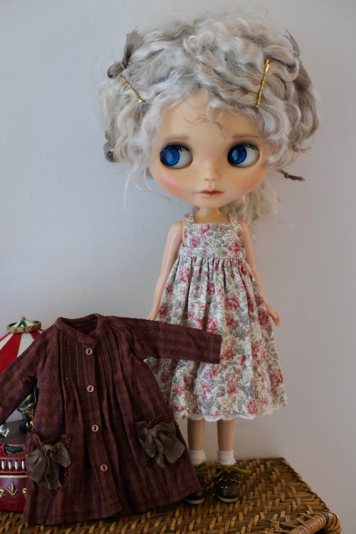 Pin-tucked coat and Cami dress