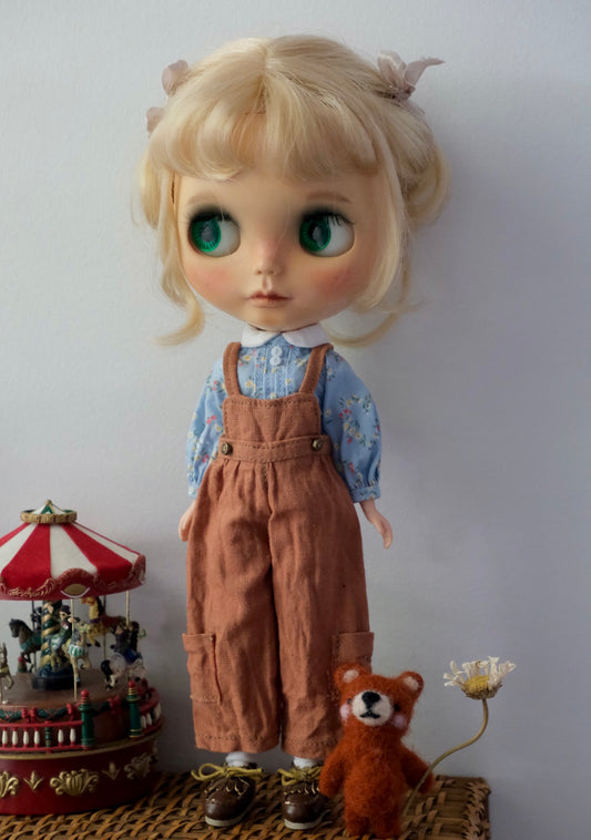 Floral blouse and jump suit