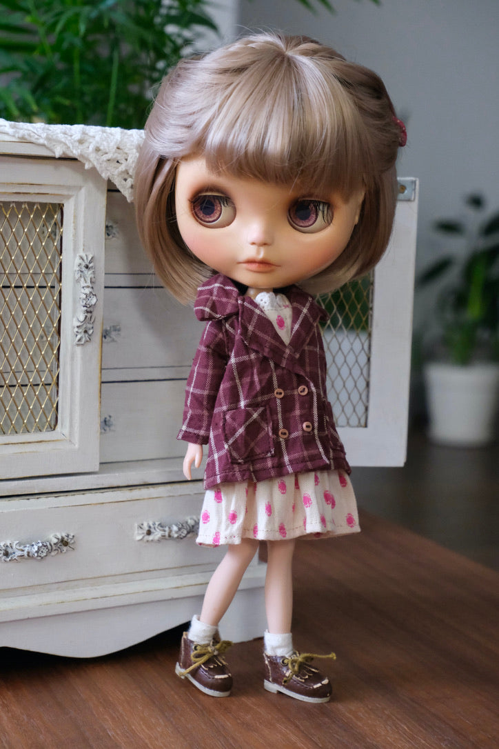 Double-Breasted Jacket and Cami Dress