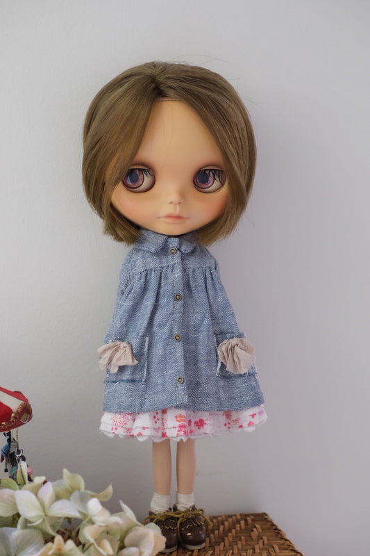 Pin-tucked coat and Cami dress
