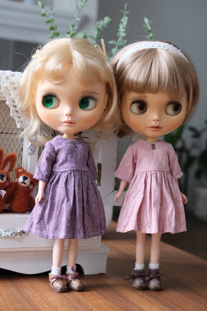 Linen Dress - Pink