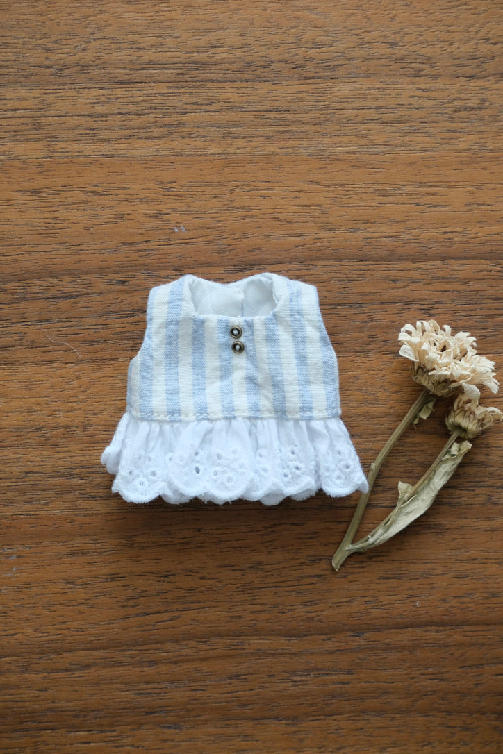 Cropped top - Blue stripes